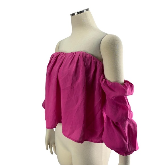 Barbie Pink Off The Shoulder Top - Picture 5 of 6